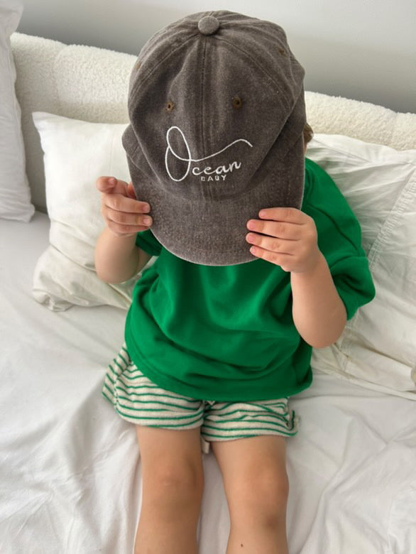 Ocean Baby Cap - Dark Chocolate