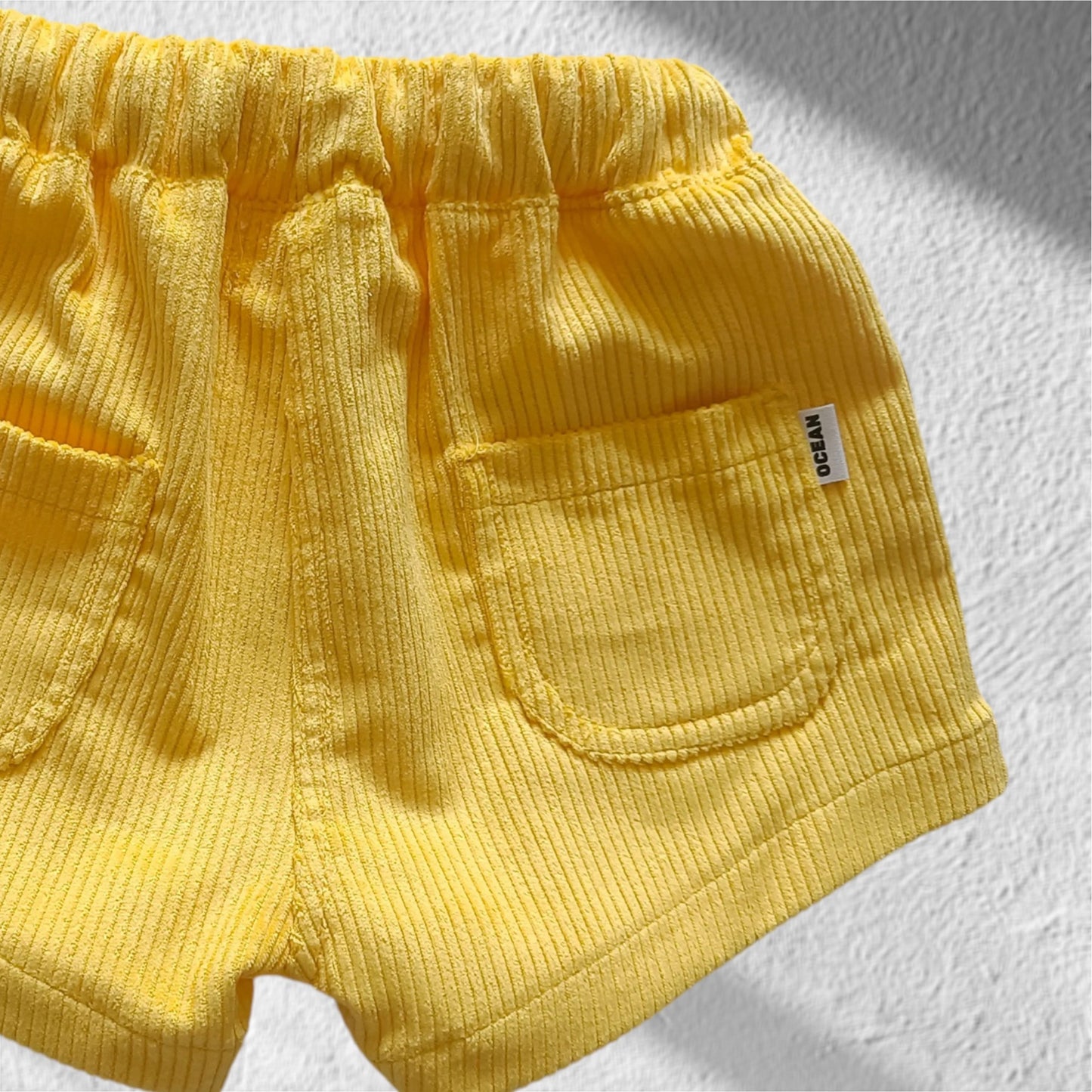 Corduroy Shorts - Lemon