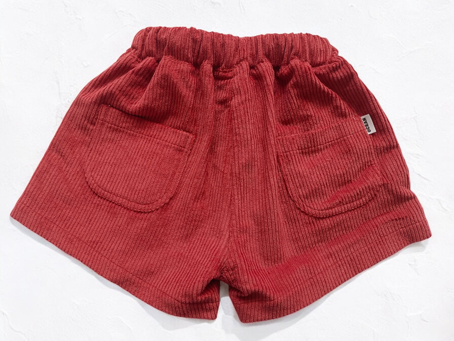 Corduroy Shorts - Red Velvet