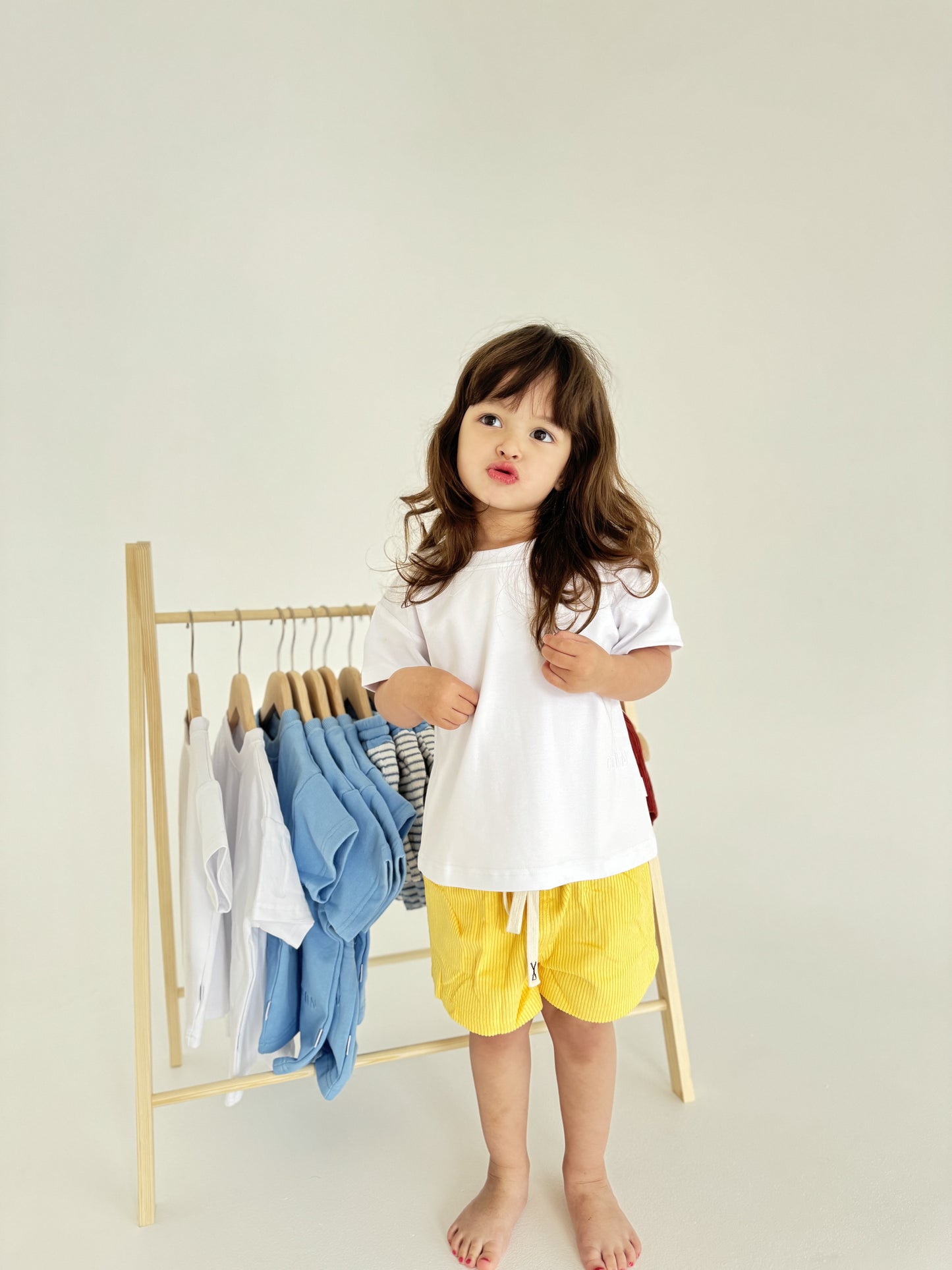 Corduroy Shorts - Lemon