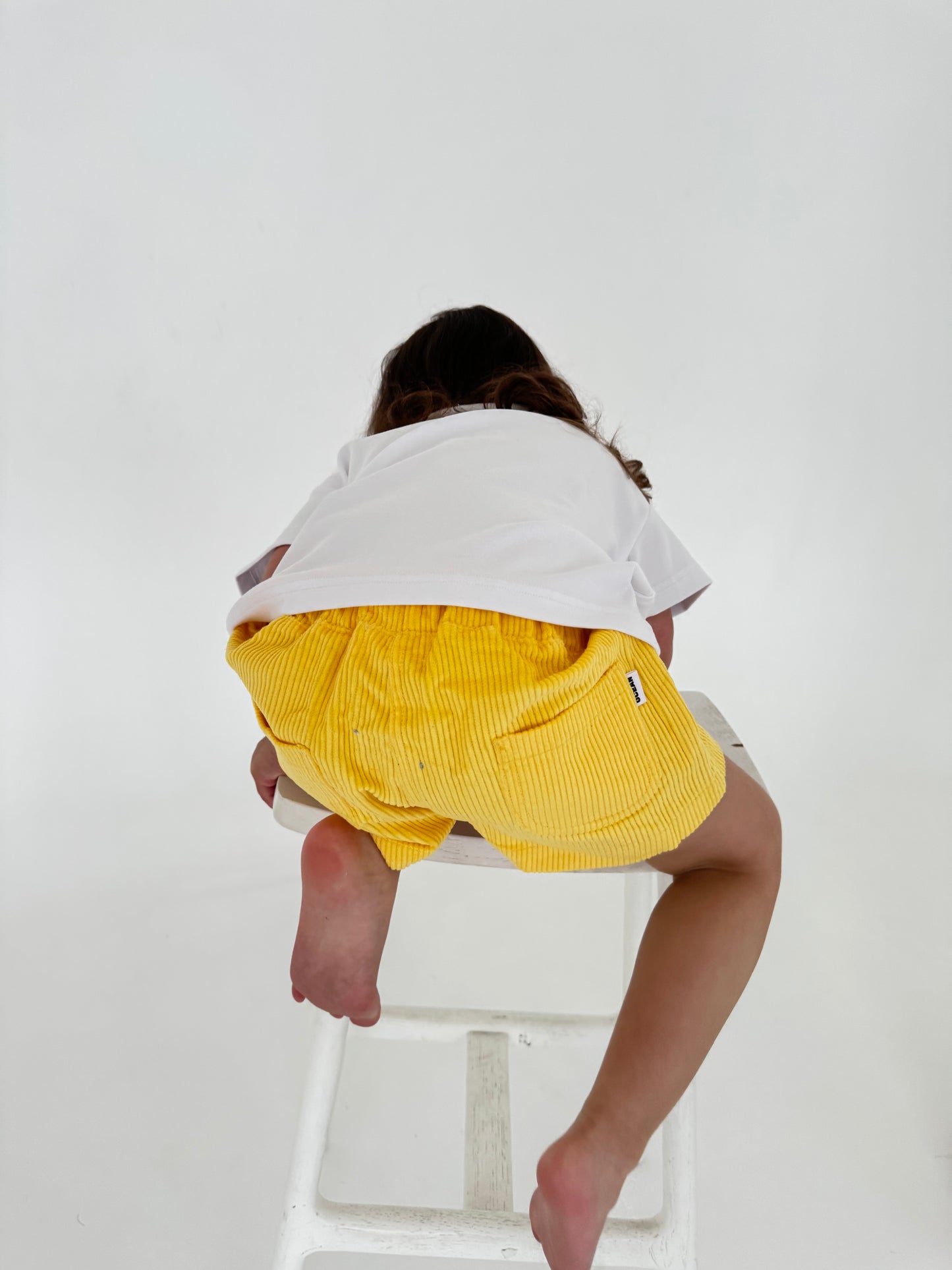 Corduroy Shorts - Lemon