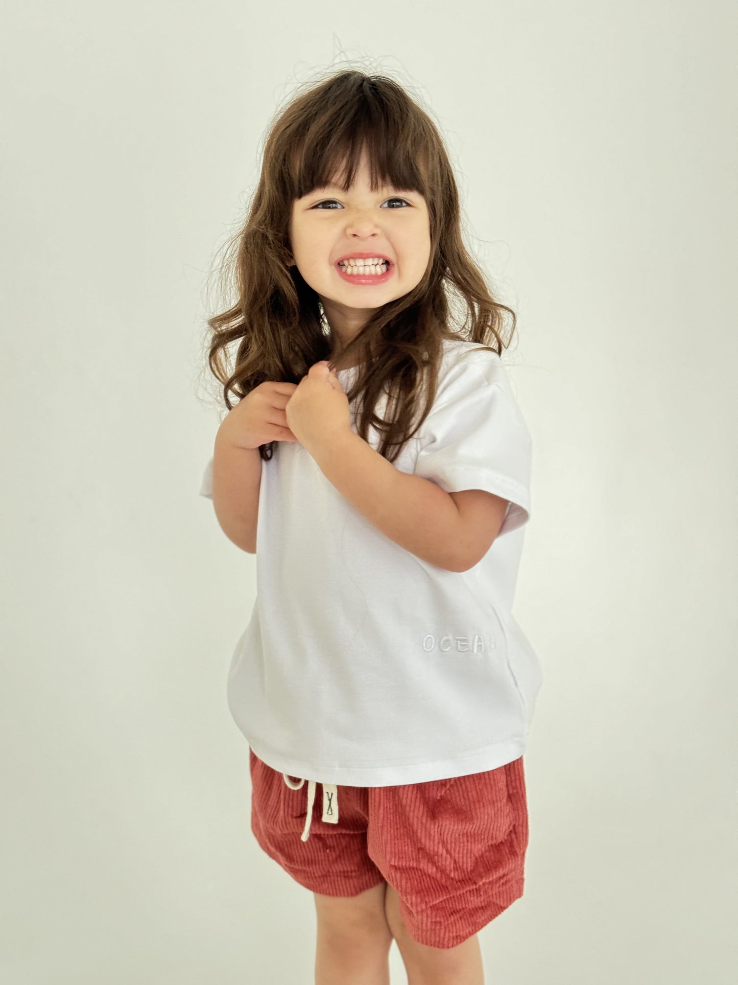 Corduroy Shorts - Red Velvet