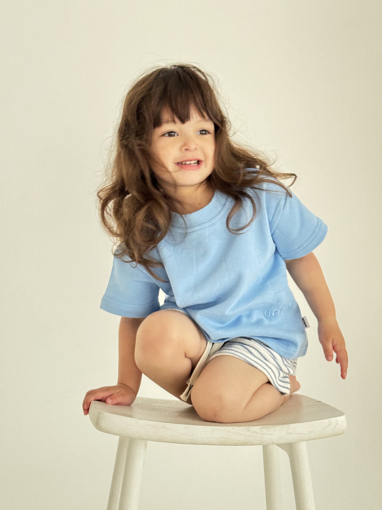 Ocean Blue/Stripe Shorts - Set