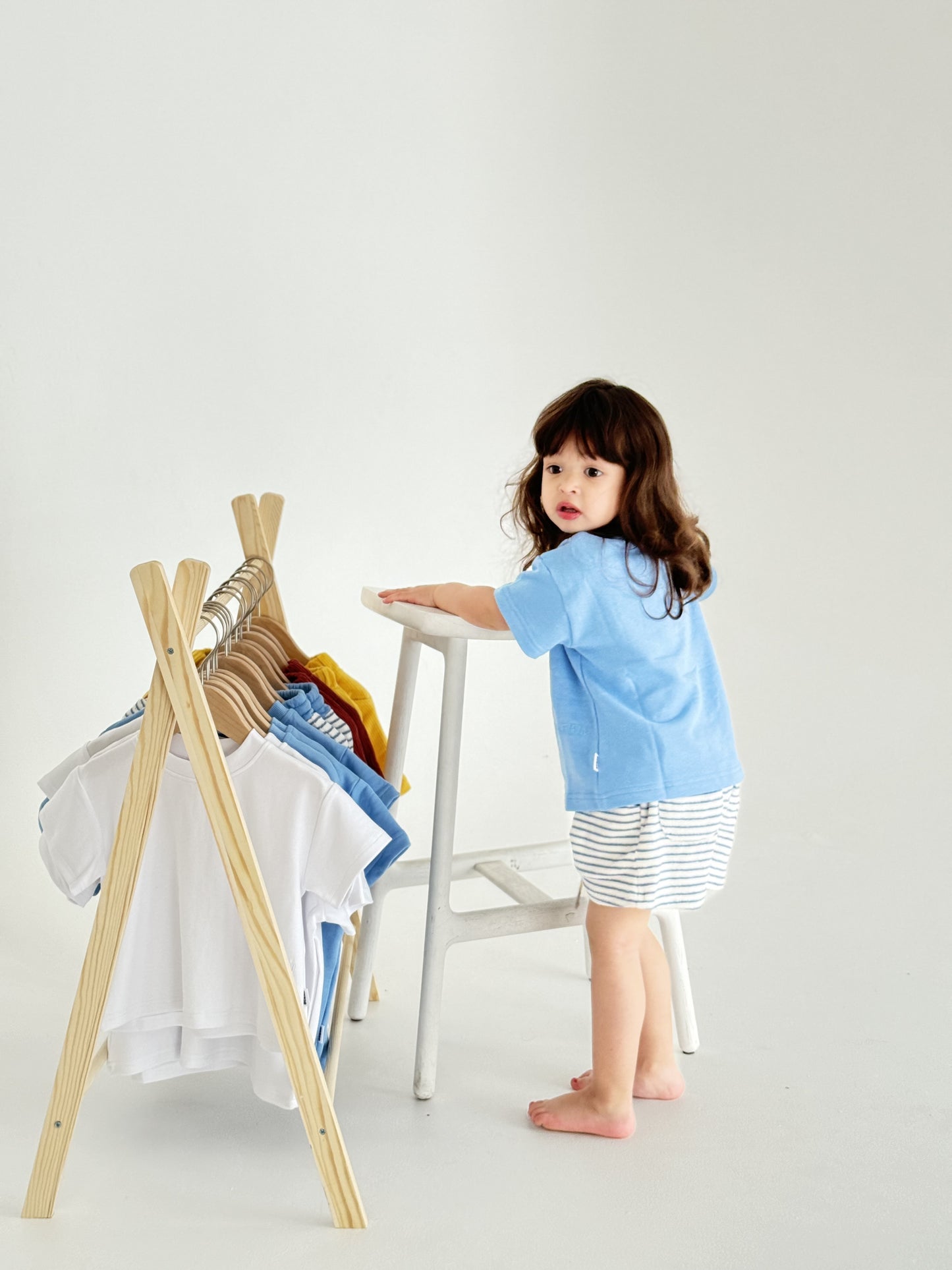 Ocean Blue/Stripe Shorts - Set