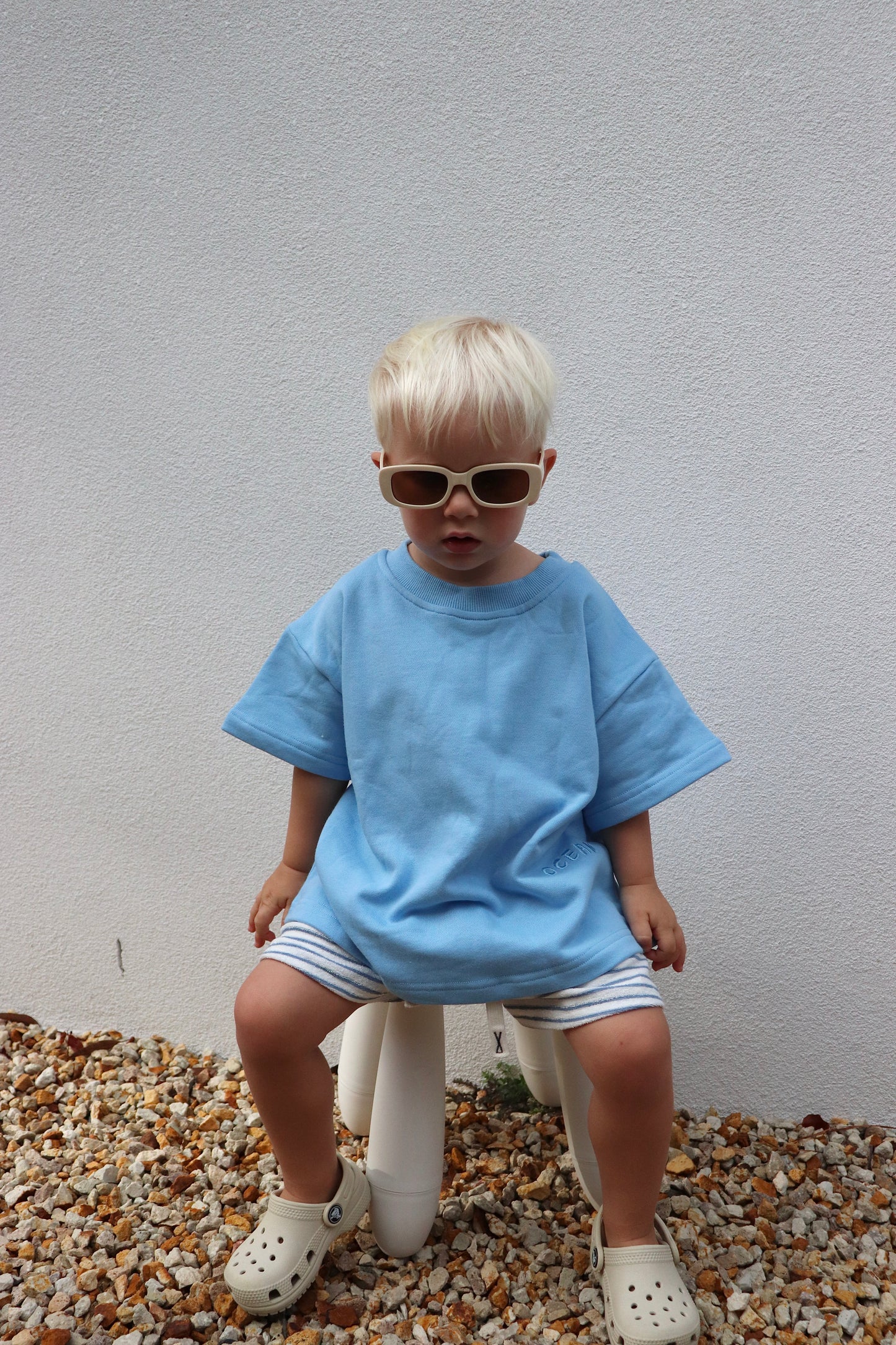 Ocean Blue/Stripe Shorts - Set
