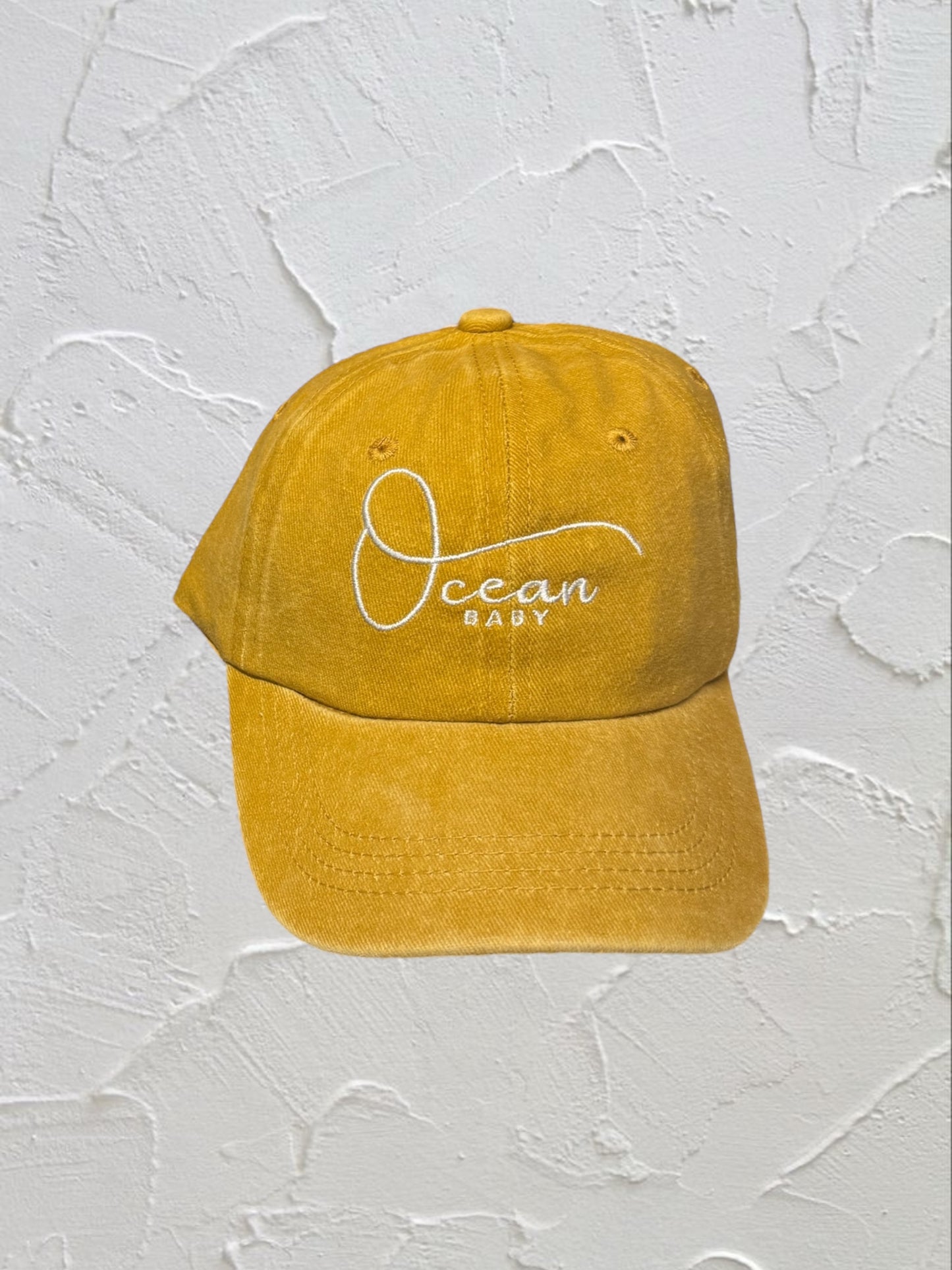 Ocean Baby Cap - Mustard